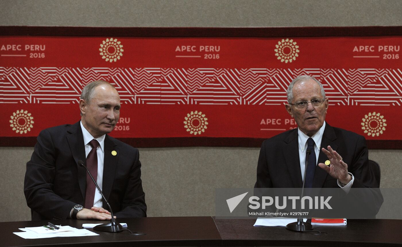 Russian President Vladimir Putin takes part in APEC Summit in Peru