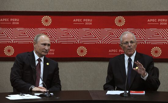 Russian President Vladimir Putin takes part in APEC Summit in Peru