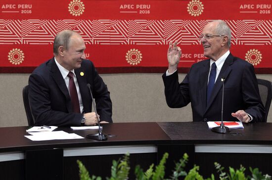 Russian President Vladimir Putin takes part in APEC Summit in Peru