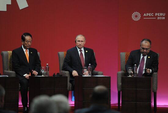 Russian President Vladimir Putin takes part in APEC Summit in Peru