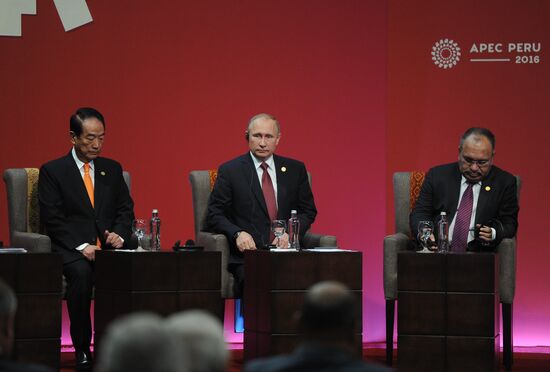 Russian President Vladimir Putin takes part in APEC Summit in Peru