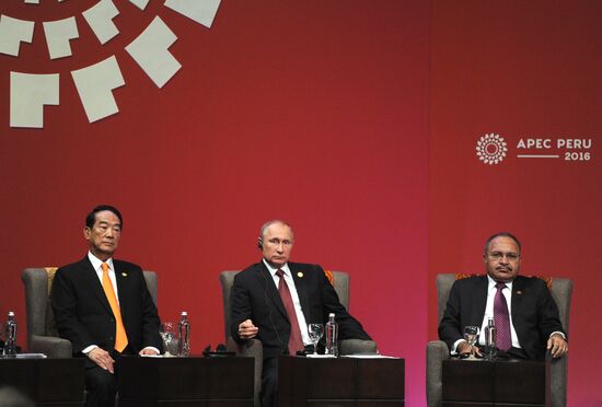 Russian President Vladimir Putin takes part in APEC Summit in Peru