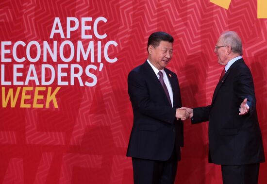 Presient Putin at APEC Summit in Peru. Day Two