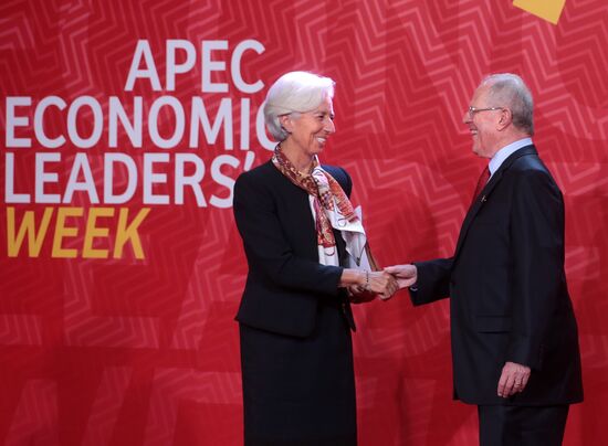 Presient Putin at APEC Summit in Peru. Day Two