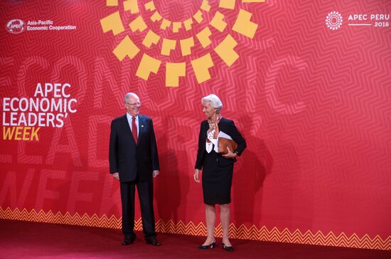 Presient Putin at APEC Summit in Peru. Day Two