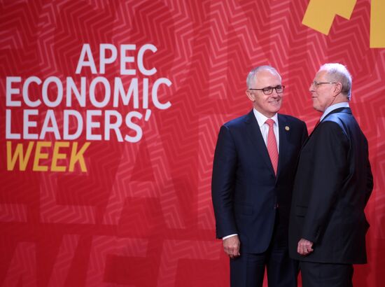Presient Putin at APEC Summit in Peru. Day Two