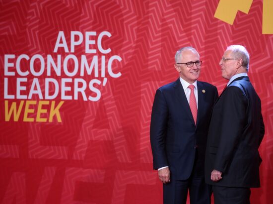 Presient Putin at APEC Summit in Peru. Day Two