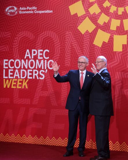 Presient Putin at APEC Summit in Peru. Day Two