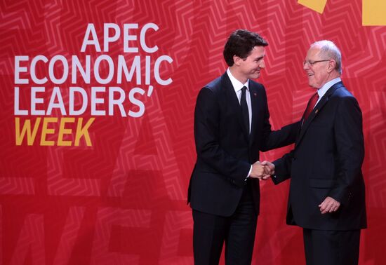 Presient Putin at APEC Summit in Peru. Day Two
