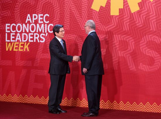 Presient Putin at APEC Summit in Peru. Day Two