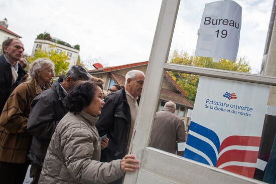 The Repulicans party holds first primaries in Paris