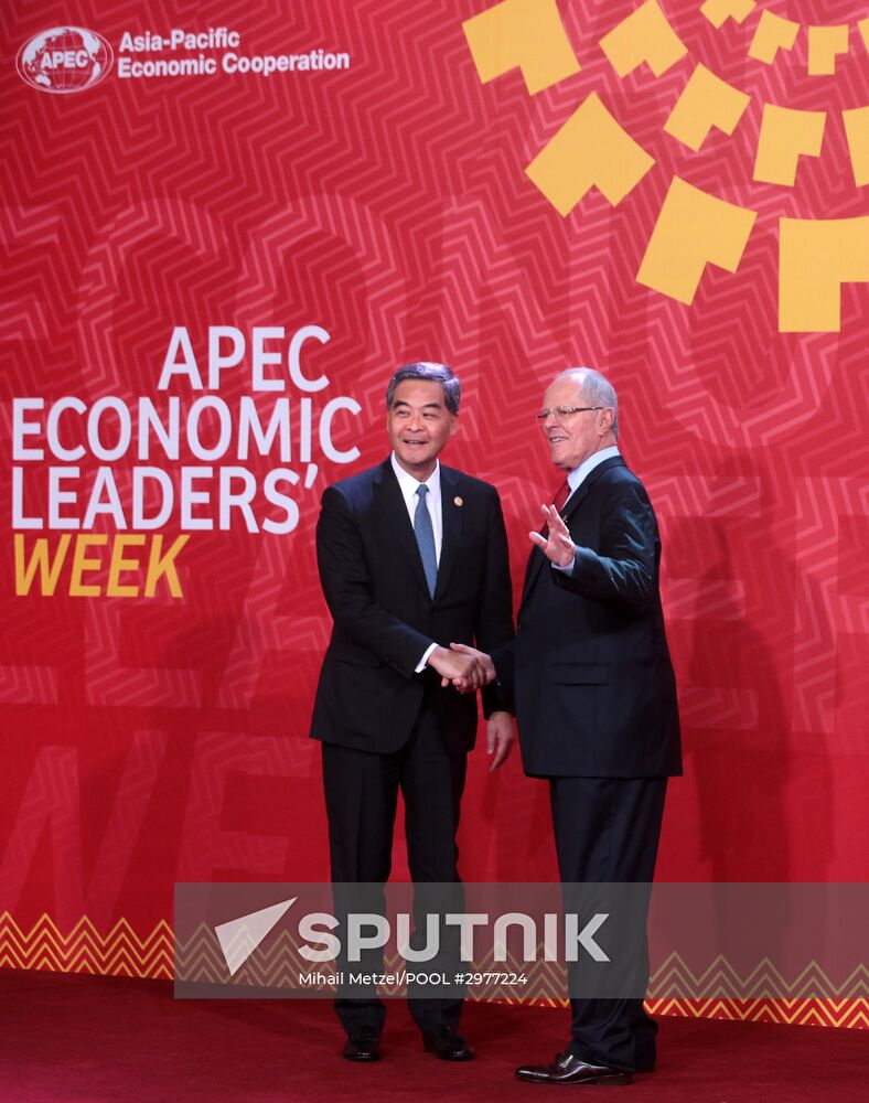 Presient Putin at APEC Summit in Peru. Day Two