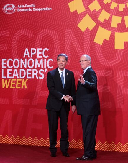 Presient Putin at APEC Summit in Peru. Day Two