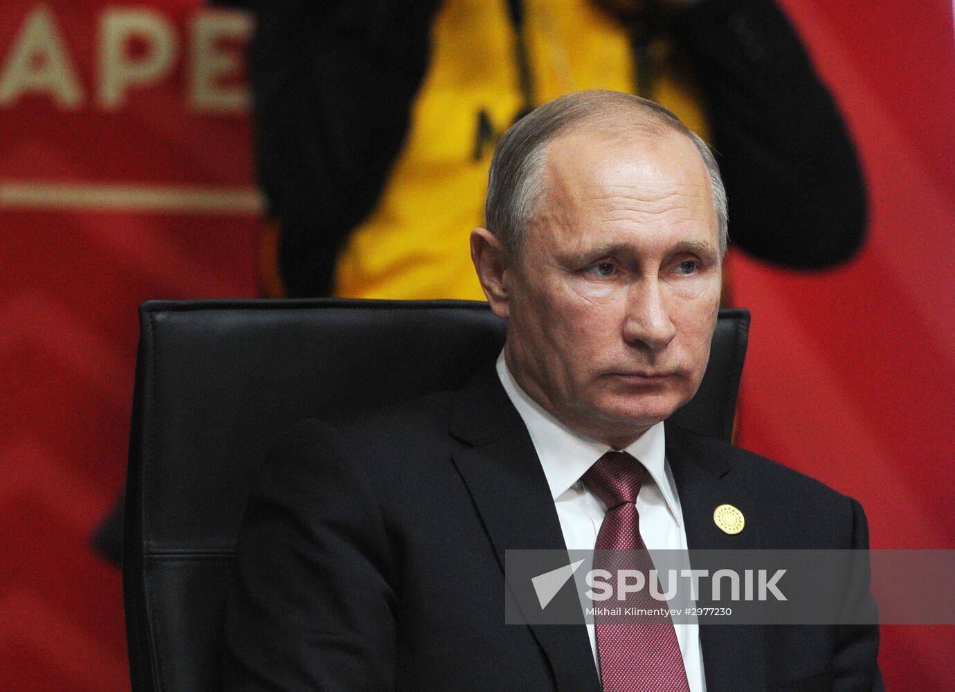 Presient Putin at APEC Summit in Peru. Day Two
