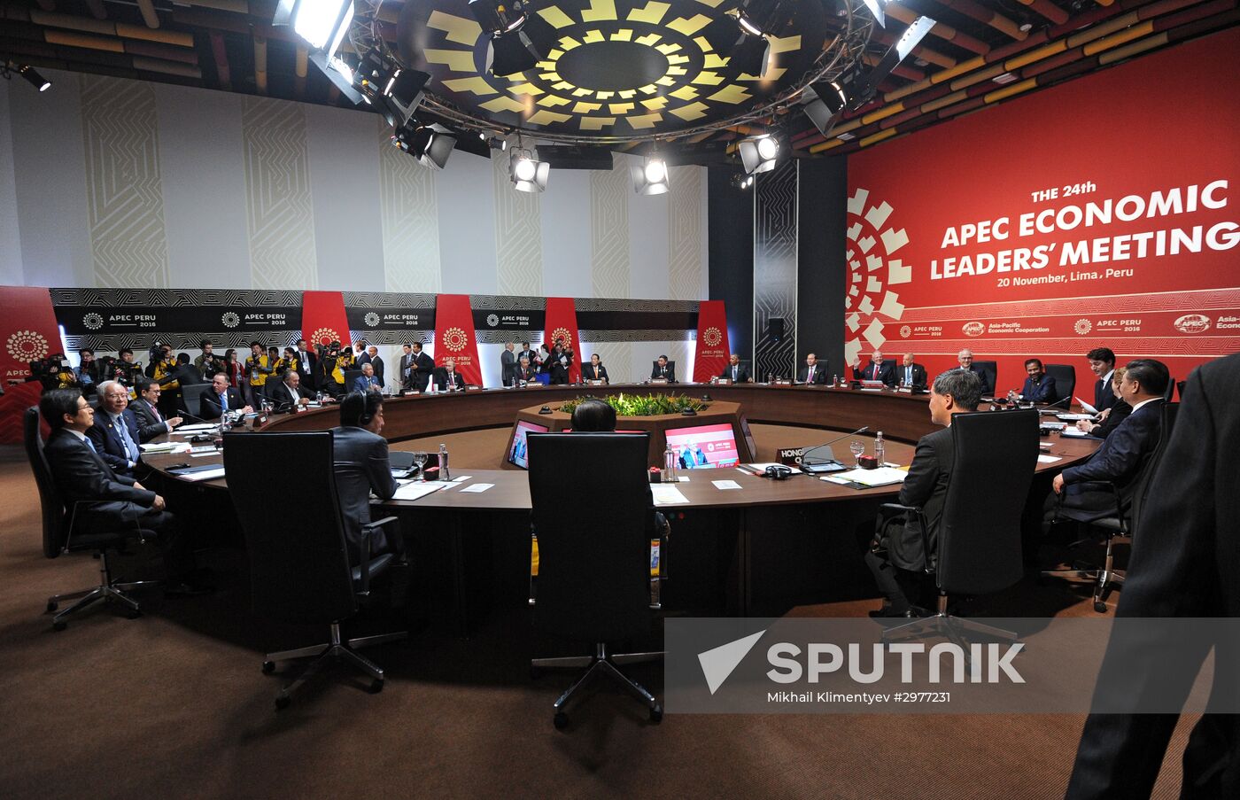 Presient Putin at APEC Summit in Peru. Day Two