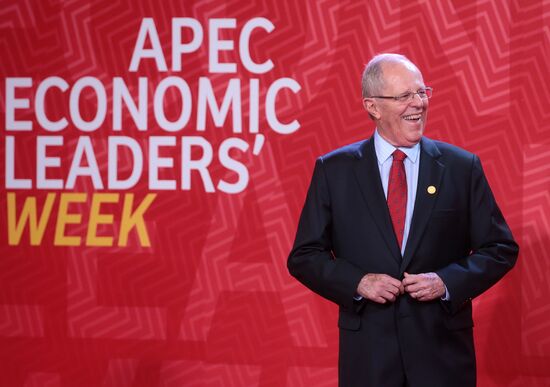 Presient Putin at APEC Summit in Peru. Day Two
