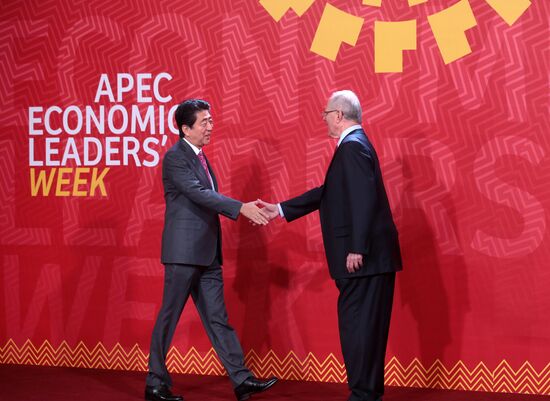 Presient Putin at APEC Summit in Peru. Day Two