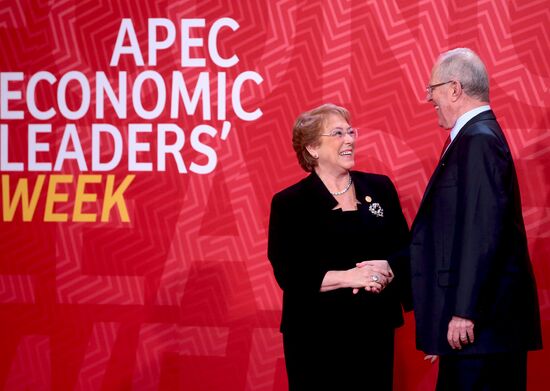 Presient Putin at APEC Summit in Peru. Day Two