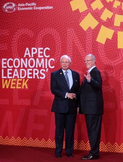 Presient Putin at APEC Summit in Peru. Day Two