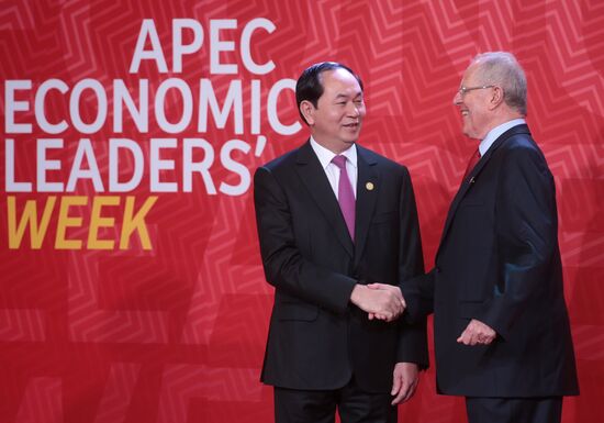 Presient Putin at APEC Summit in Peru. Day Two