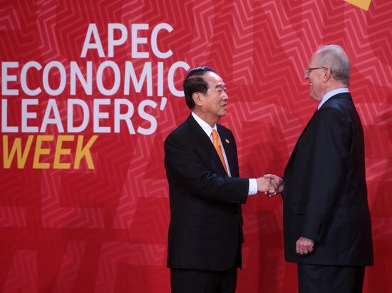 Presient Putin at APEC Summit in Peru. Day Two