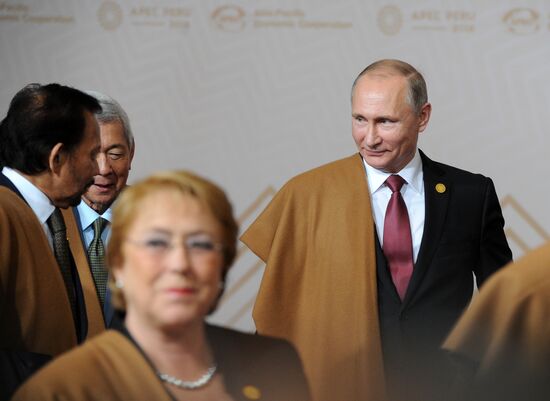 Russian President Vladimir Putin at APEC summit in Peru. Day Two