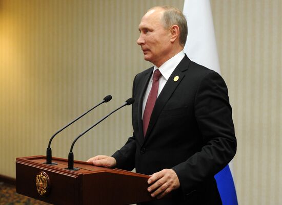 Russian President Vladimir Putin at APEC summit in Peru. Day Two