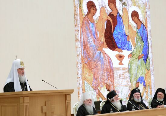 Celebrating 70th birthday of Patriarch Kirill of Moscow and All Russia