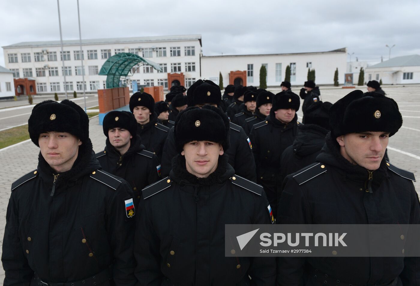 Conscription service in Grozny