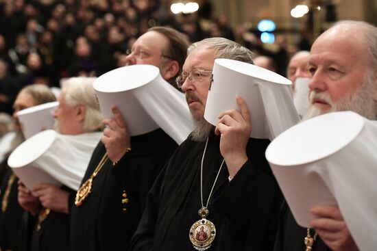 Celebrating 70th birthday of Patriarch Kirill of Moscow and All Russia