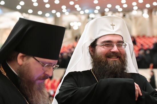 Celebrating 70th birthday of Patriarch Kirill of Moscow and All Russia