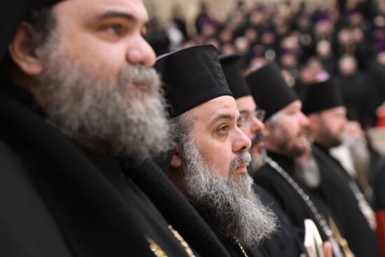 Celebrating 70th birthday of Patriarch Kirill of Moscow and All Russia