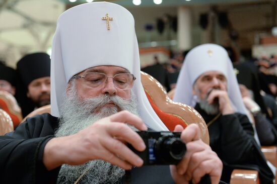Celebrating 70th birthday of Patriarch Kirill of Moscow and All Russia