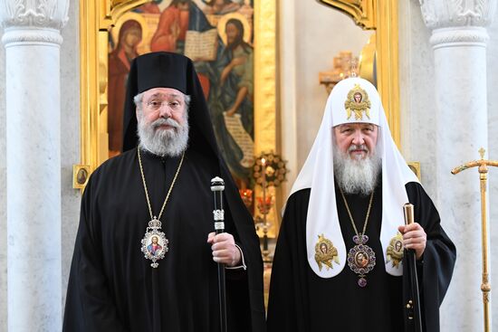 Patriarch Kirill of Moscow and All Russia meets with representatives of local Orthodox churches