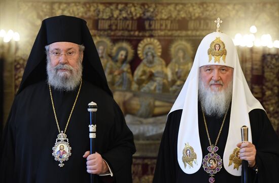 Patriarch Kirill of Moscow and All Russia meets with representatives of local Orthodox churches