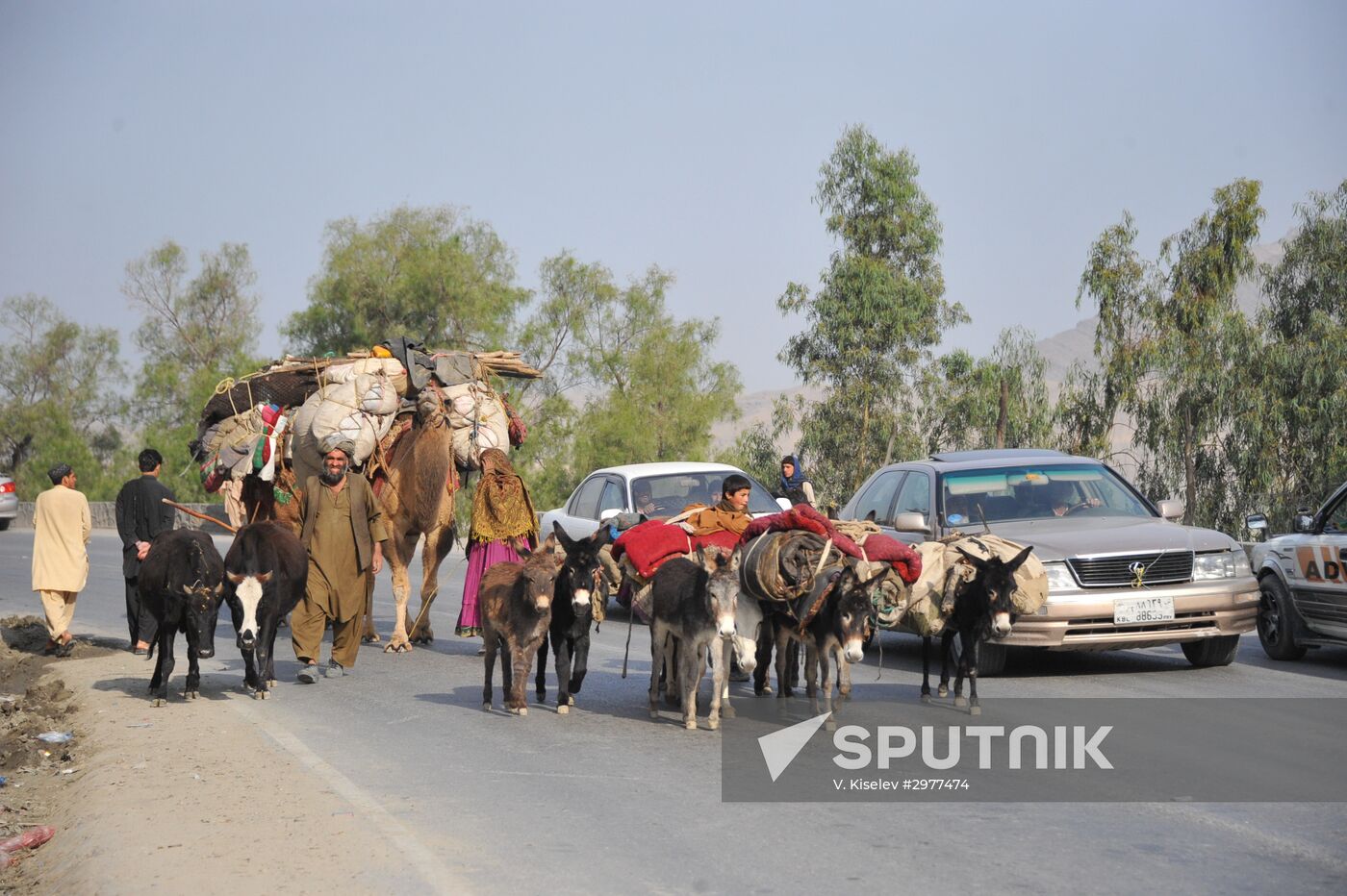 Nomads on Kabul-Jalalabad Highway