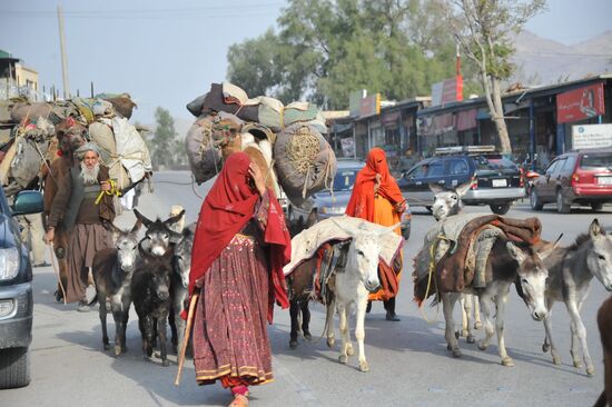 Nomads on Kabul-Jalalabad Highway