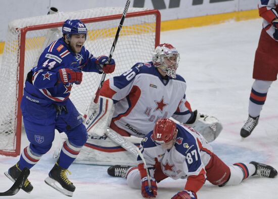 Ice hockey. KHL. SKA vs. CSKA