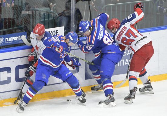 Ice hockey. KHL. SKA vs. CSKA