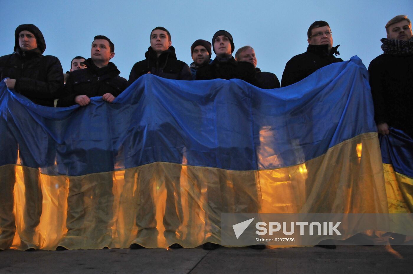 Kiev Maidan anniversary