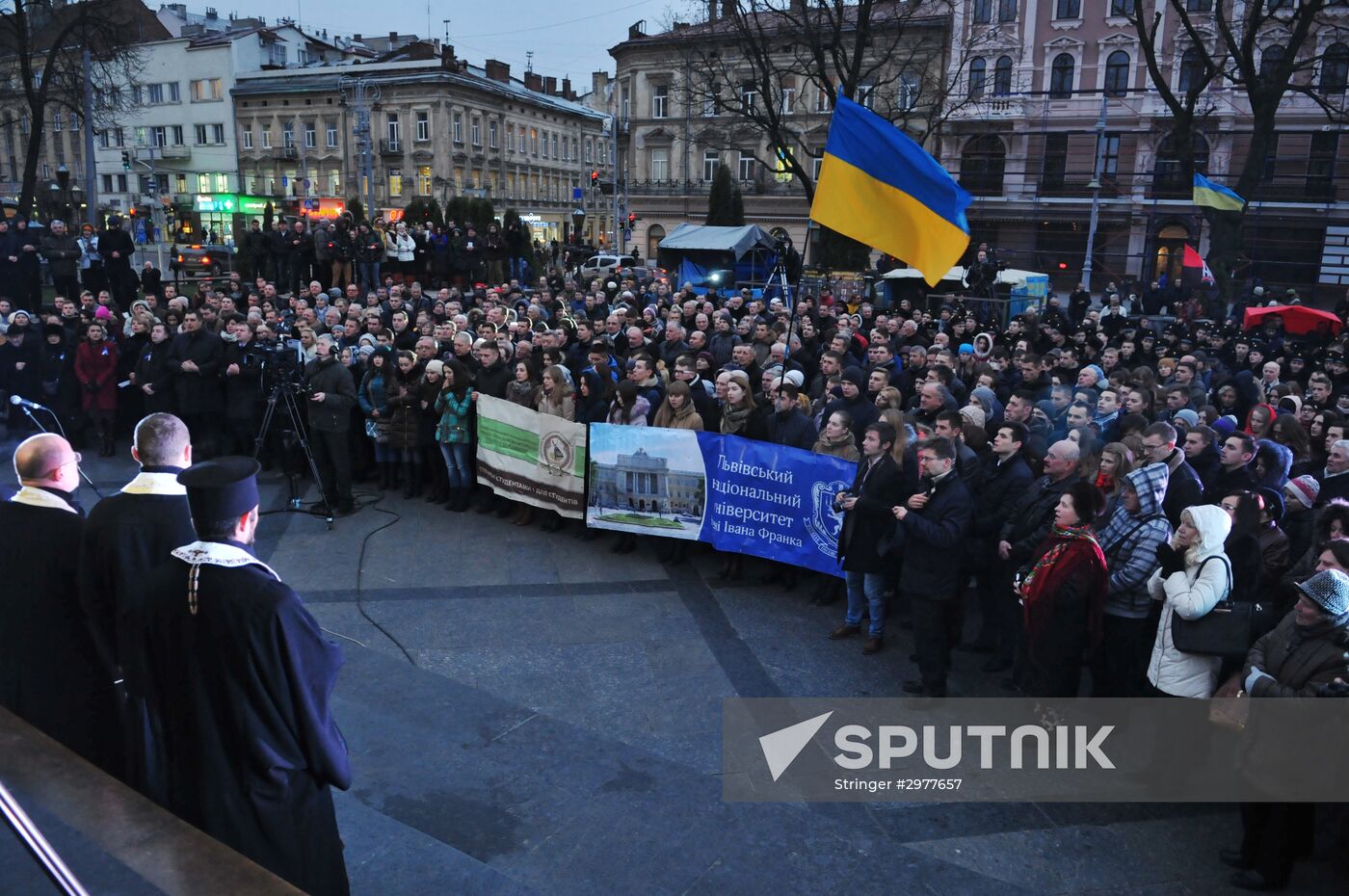 Kiev Maidan anniversary