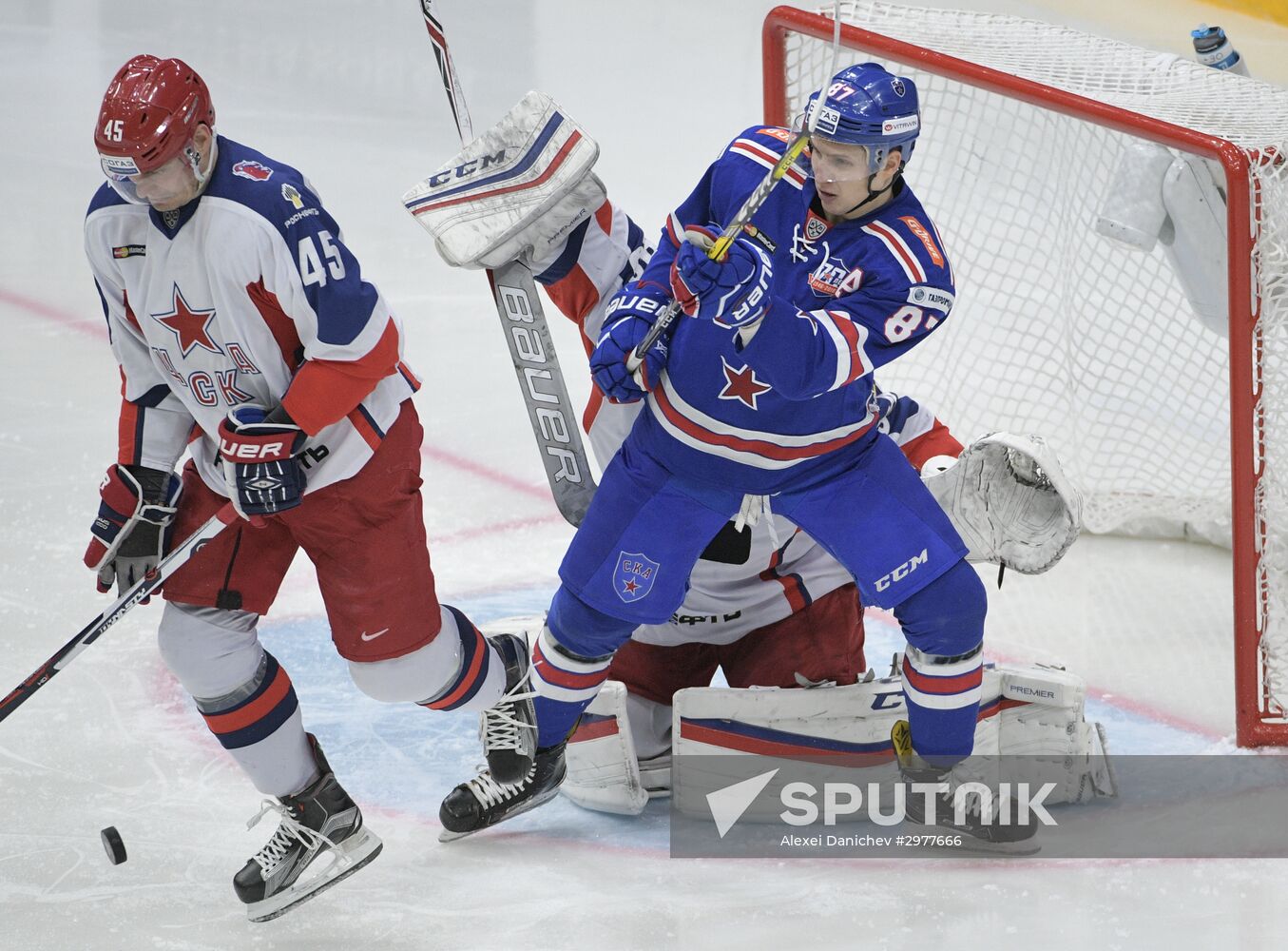 Ice hockey. KHL. SKA vs. CSKA