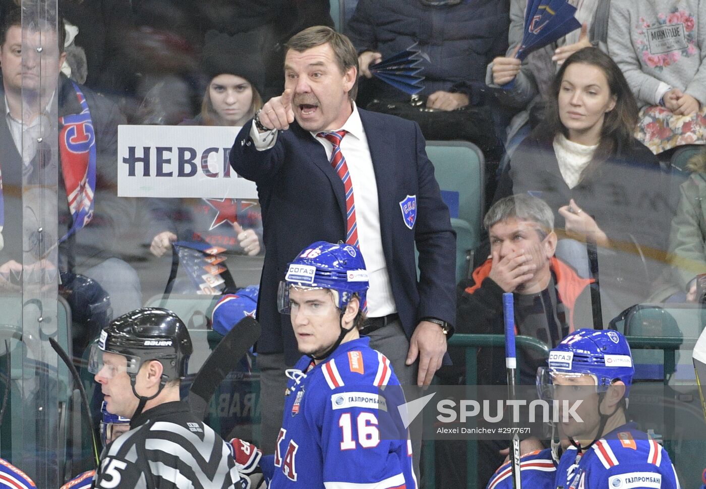 Ice hockey. KHL. SKA vs. CSKA