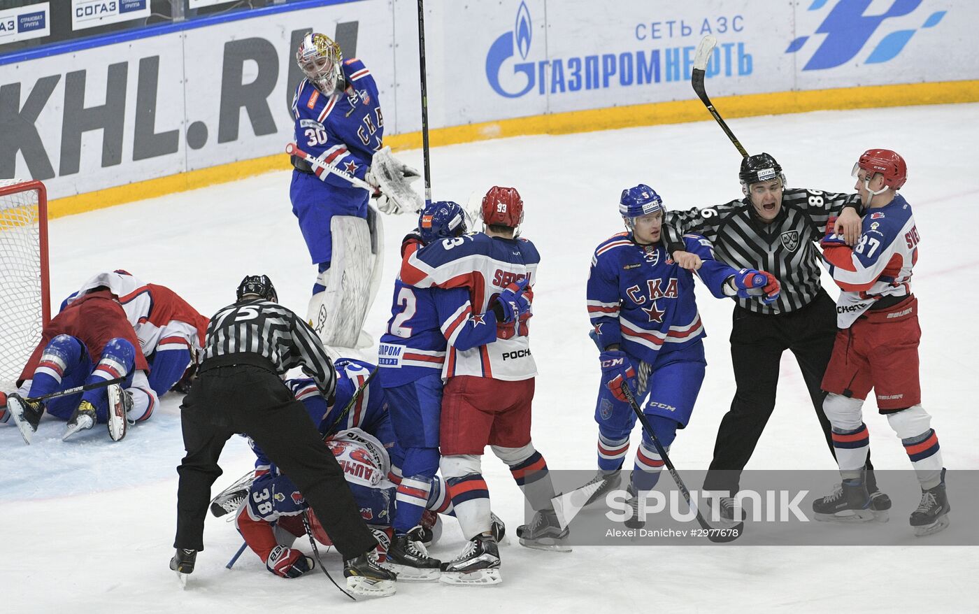 Ice hockey. KHL. SKA vs. CSKA