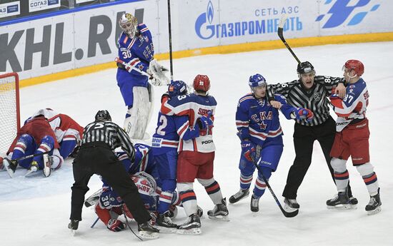 Ice hockey. KHL. SKA vs. CSKA