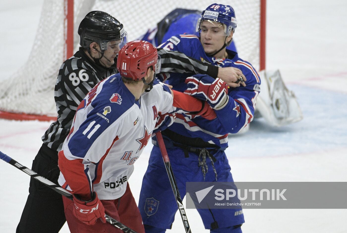 Ice hockey. KHL. SKA vs. CSKA