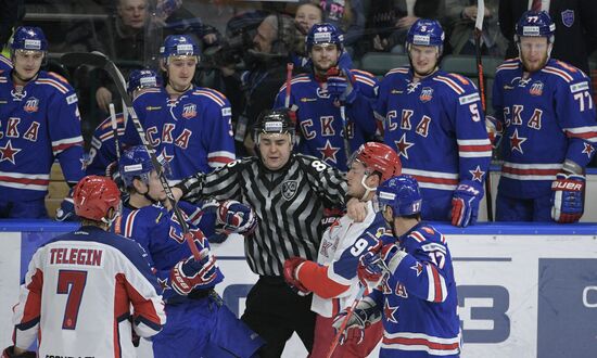 Ice hockey. KHL. SKA vs. CSKA