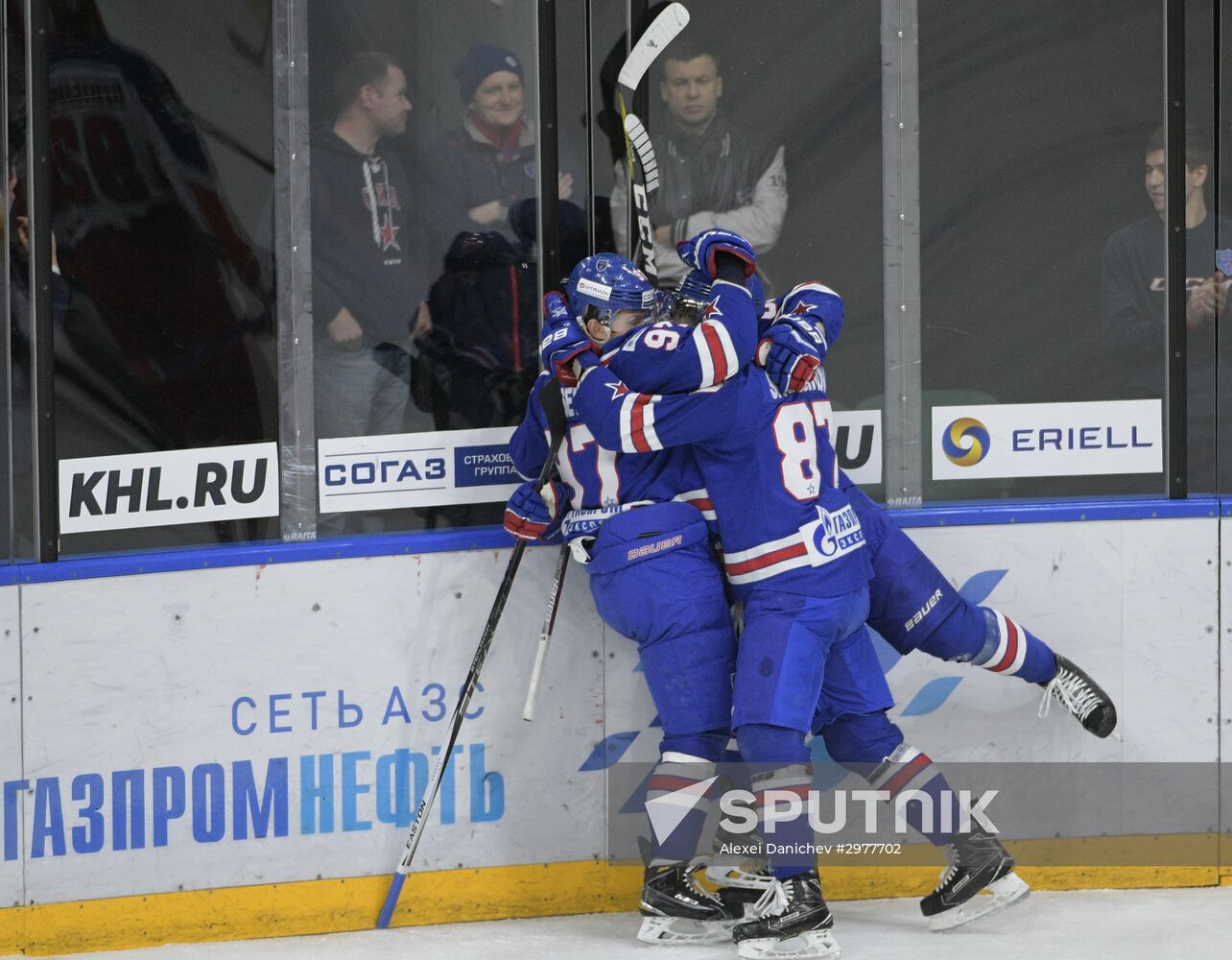 Ice hockey. KHL. SKA vs. CSKA