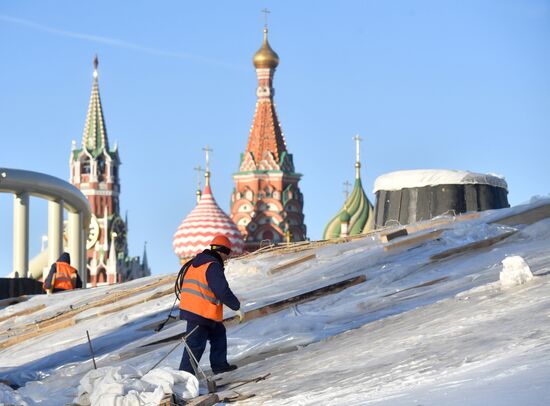 Building Zaryadye Park in Moscow
