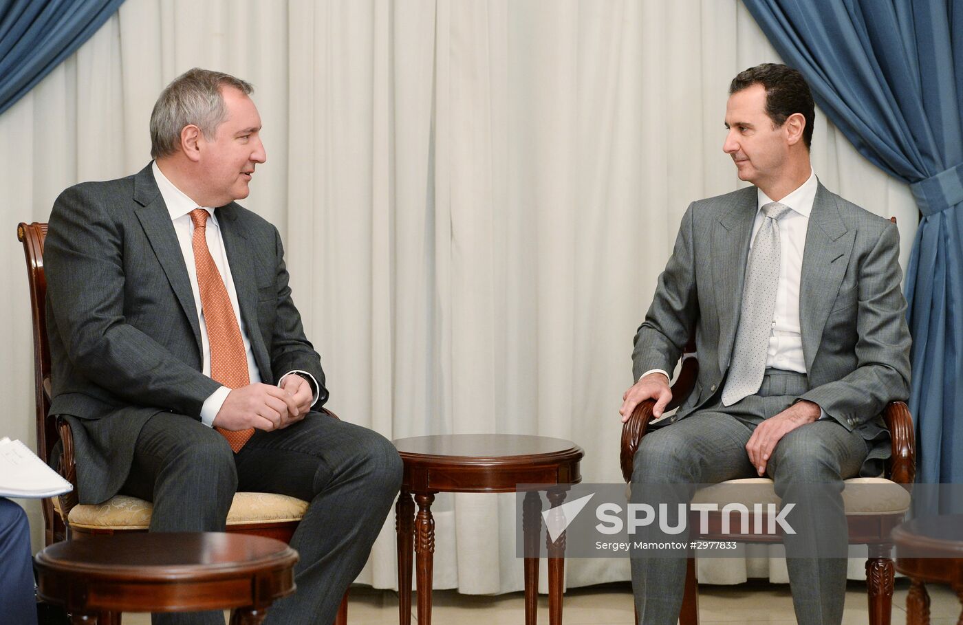 Deputy Russian Prime Minister Dmitry Rogozin visits Syria